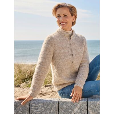 Avena Alpaka-Strickjacke Cusco - Creme - female - Size: 50 Avena Alpaka-Strickjacke Cusco - Creme - female - Size: 50