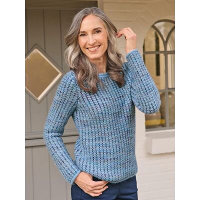 Avena Alpaka-Pullover Rautenstrick - Hellblau - female - Size: 46 Avena Alpaka-Pullover Rautenstrick - Hellblau - female - Size: 46