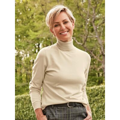 Avena Rollkragen-Pullover Supersoft - Hellbeige - female - Size: 42 Avena Rollkragen-Pullover Supersoft - Hellbeige - female - Size: 42