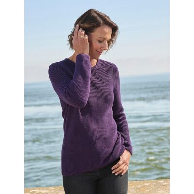 Avena Baumwoll-Zauberpullover Apart - Dunkellila - female - Size: 46 Avena Baumwoll-Zauberpullover Apart - Dunkellila - female - Size: 46