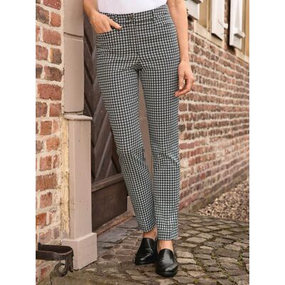 Avena Jacquard-Stretch-Hose - Schwarz/Weiß - female - Size: 21 Avena Jacquard-Stretch-Hose - Schwarz/Weiß - female - Size: 21