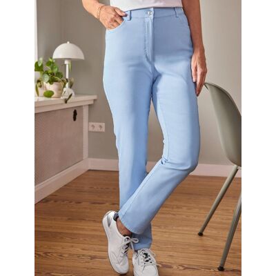 Avena 5-Pocket-Hose Antik-Look - Hellblau - female - Size: 22 Avena 5-Pocket-Hose Antik-Look - Hellblau - female - Size: 22