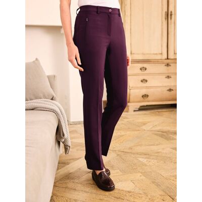 Avena Bügelfrei-Stretch-Hose - Bordeaux - female - Size: 40 Avena Bügelfrei-Stretch-Hose - Bordeaux - female - Size: 40