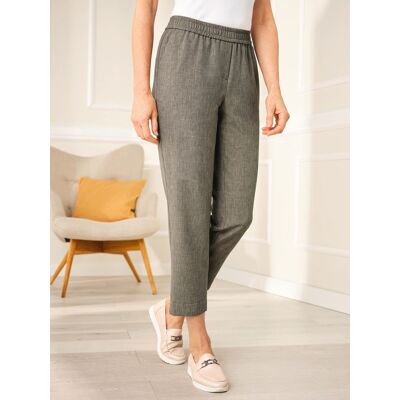 Avena 7/8 Schlupfbundhose Reise-Leinen - Khaki - female - Size: 19 Avena 7/8 Schlupfbundhose Reise-Leinen - Khaki - female - Size: 19