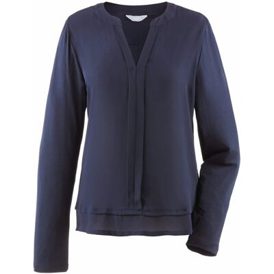 Avena Langarm-Bluse Pflegeleicht - Marine - female - Size: 44 Avena Langarm-Bluse Pflegeleicht - Marine - female - Size: 44