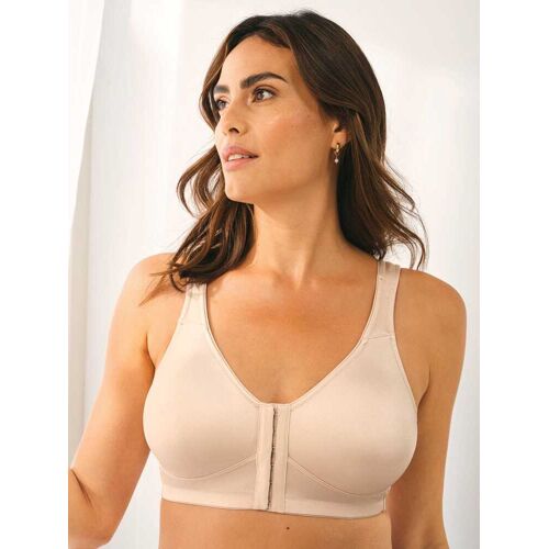 Avena Vorderverschluss-BH Seidenglanz - Puder - female - Size: 90B