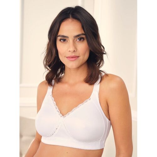 Avena Wohlfühl-BH Stütz-Kreuz - Weiß - female - Size: 85C