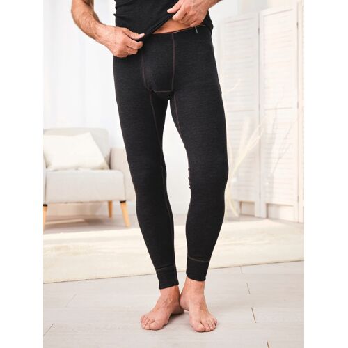 Avena Baumwoll-Thermo Unterhose Lang - Anthrazit mel. - male - Size: 5(M)
