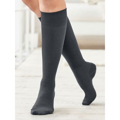 Avena Baumwoll-Stützstrumpf 2 Paar - Anthrazit - male - Size: 42-44 Avena Baumwoll-Stützstrumpf 2 Paar - Anthrazit - male - Size: 42-44