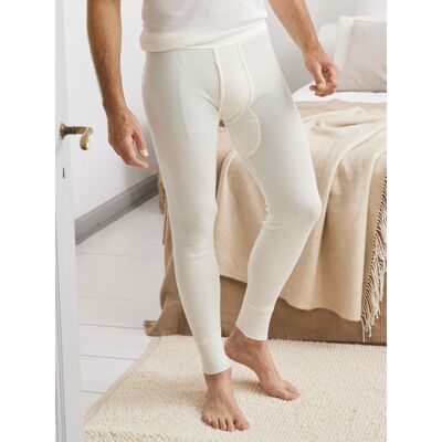 Avena Baumwoll-Angora-Unterhose Lang - Wollweiß - male - Size: 7(XL) Avena Baumwoll-Angora-Unterhose Lang - Wollweiß - male - Size: 7(XL)
