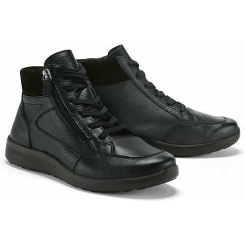 Avena Hirschleder-Stiefelette Bequemweite - Schwarz - female - Size: 39