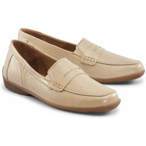Avena Hirschleder-Slipper-Supersoft - Beige - female - Size: 36