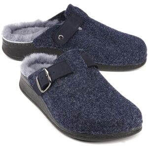 Avena Lammfell-Pantolette Wollfilz - Marine - male - Size: 42 Avena Lammfell-Pantolette Wollfilz - Marine - male - Size: 42