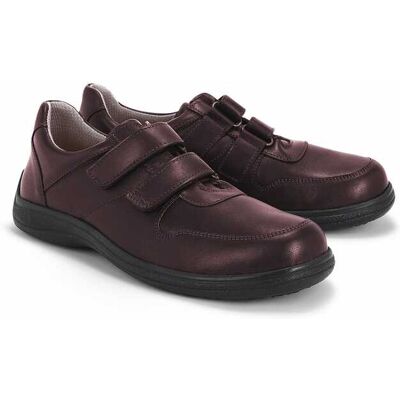 Avena Hallux Leder Doppelklettschuh - Braun - male - Size: 45 Avena Hallux Leder Doppelklettschuh - Braun - male - Size: 45