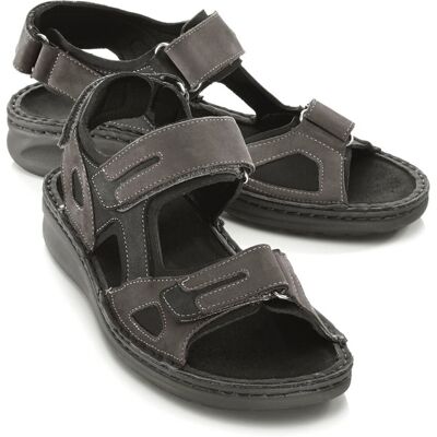 Fidelio Hallux-Trekkingsandale - Anthrazit-Schwarz - male - Size: 45 Fidelio Hallux-Trekkingsandale - Anthrazit-Schwarz - male - Size: 45