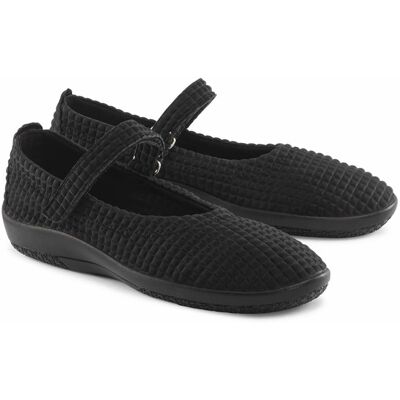 Avena Hallux-Softslipper Mary Jane - Schwarz - female - Size: 40 Avena Hallux-Softslipper Mary Jane - Schwarz - female - Size: 40