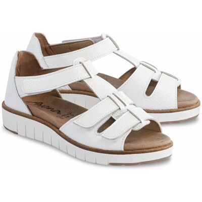 Avena Hirschleder-Klett Sandalenschuh - Weiss - female - Size: 36 Avena Hirschleder-Klett Sandalenschuh - Weiss - female - Size: 36