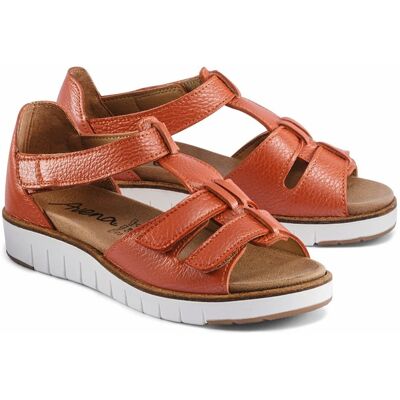 Avena Hirschleder-Klett Sandalenschuh - Orange - female - Size: 40 Avena Hirschleder-Klett Sandalenschuh - Orange - female - Size: 40