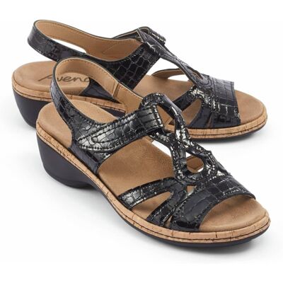 Avena City-Sandale Keilabsatz - Schwarz - female - Size: 41 Avena City-Sandale Keilabsatz - Schwarz - female - Size: 41