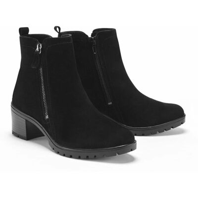 Avena Hallux-Absatz Stiefelette Comfort - Schwarz - female - Size: 39 Avena Hallux-Absatz Stiefelette Comfort - Schwarz - female - Size: 39