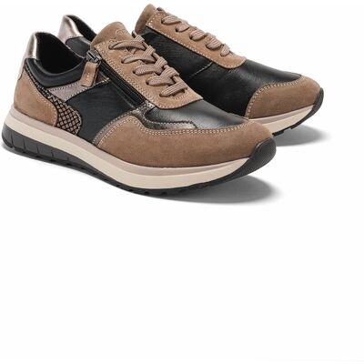 Avena Hallux Schnürer Rutschfest - Schwarz-Braun - female - Size: 37 Avena Hallux Schnürer Rutschfest - Schwarz-Braun - female - Size: 37