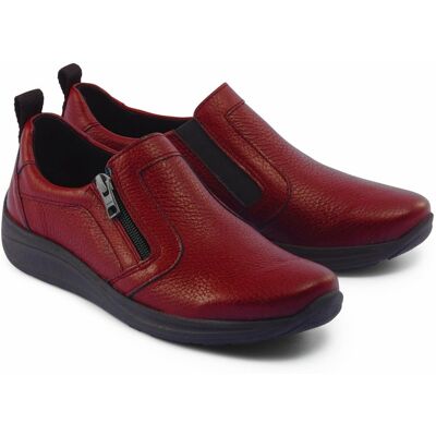 Avena Hirschleder-Slipper Komfort - Bordeaux - female - Size: 38 Avena Hirschleder-Slipper Komfort - Bordeaux - female - Size: 38