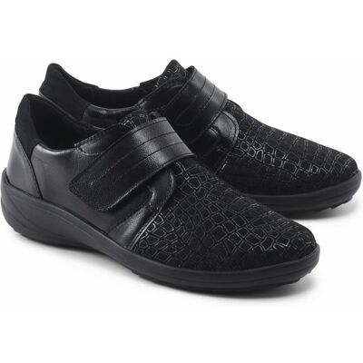 Avena Hallux-Klettslipper Supersoft - Schwarz - female - Size: 39 Avena Hallux-Klettslipper Supersoft - Schwarz - female - Size: 39
