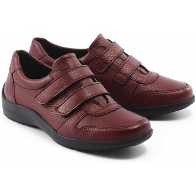 Avena Hirschleder-Klettslipper - Bordeaux - female - Size: 41 Avena Hirschleder-Klettslipper - Bordeaux - female - Size: 41