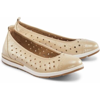 Avena Hirschleder-Ballerina Sommerleicht - Beige - female - Size: 39 Avena Hirschleder-Ballerina Sommerleicht - Beige - female - Size: 39