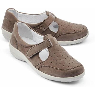Avena Hallux-Klett-Slipper Extraweit - Beige - female - Size: 36 Avena Hallux-Klett-Slipper Extraweit - Beige - female - Size: 36