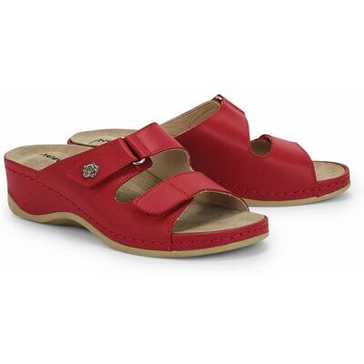 Avena Klett-Pantolette-Memory - Rot - female - Size: 37 Avena Klett-Pantolette-Memory - Rot - female - Size: 37