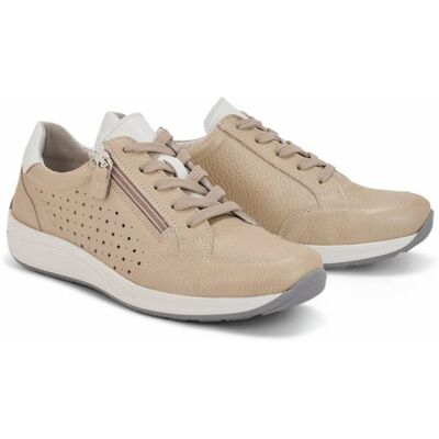 Avena Hirschleder-Schnürer Luftkomfort - Beige - female - Size: 37 Avena Hirschleder-Schnürer Luftkomfort - Beige - female - Size: 37