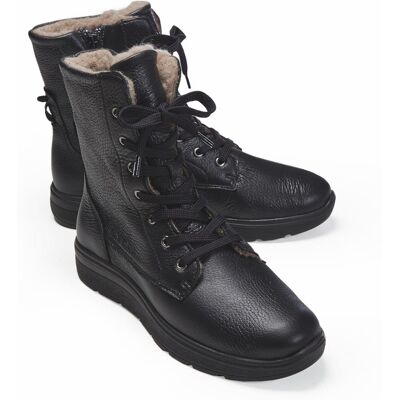 Avena Hallux-Hirschleder Bootie - Schwarz - female - Size: 41 Avena Hallux-Hirschleder Bootie - Schwarz - female - Size: 41