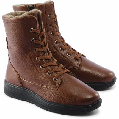 Avena Hallux-Hirschleder Bootie - Cognac - female - Size: 37 Avena Hallux-Hirschleder Bootie - Cognac - female - Size: 37