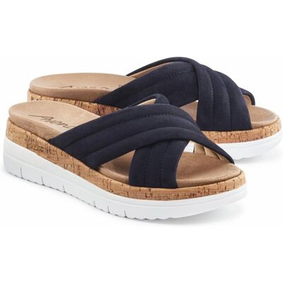 Avena Hallux-Kreuz-Pantolette - Marine - female - Size: 37 Avena Hallux-Kreuz-Pantolette - Marine - female - Size: 37