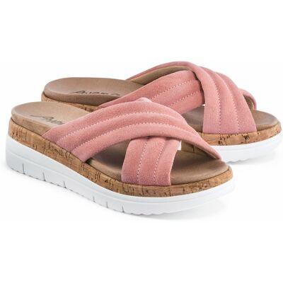 Avena Hallux-Kreuz-Pantolette - Rose - female - Size: 38 Avena Hallux-Kreuz-Pantolette - Rose - female - Size: 38