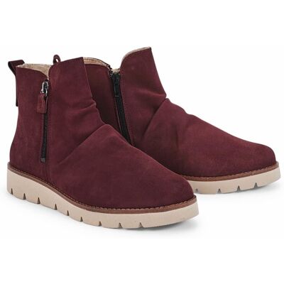 Avena Hallux-Stiefelette Wohlfühlleicht - Bordeaux - female - Size: 41 Avena Hallux-Stiefelette Wohlfühlleicht - Bordeaux - female - Size: 41