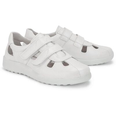 Avena Hirschleder-Klettschuh Komfortweite - Weiß - female - Size: 38 Avena Hirschleder-Klettschuh Komfortweite - Weiß - female - Size: 38