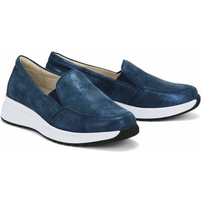 Fidelio- Hallux Komfortslipper - Blau glänzend - female - Size: 40 Fidelio- Hallux Komfortslipper - Blau glänzend - female - Size: 40