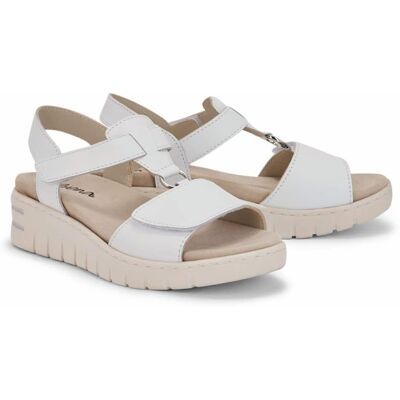 Avena Klett-Sandale T-Spange - Weiß - female - Size: 39 Avena Klett-Sandale T-Spange - Weiß - female - Size: 39