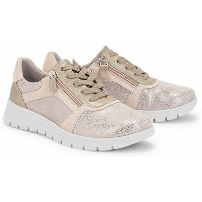 Avena Hallux-Schnürer Superstretch - Beige metallic - female - Size: 37 Avena Hallux-Schnürer Superstretch - Beige metallic - female - Size: 37