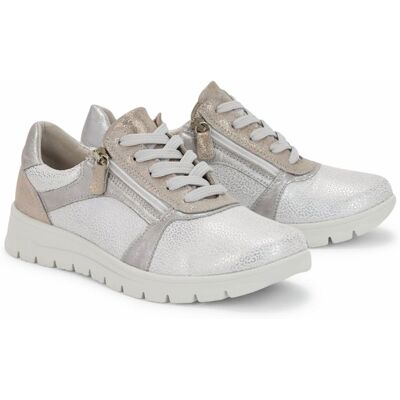 Avena Hallux-Schnürer Superstretch - Silber metallic - female - Size: 37 Avena Hallux-Schnürer Superstretch - Silber metallic - female - Size: 37