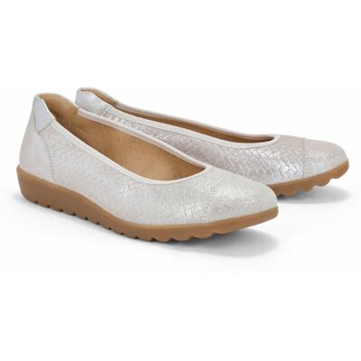Avena Hallux-Ballerina Flechtglanz - Beige - female - Size: 39 Avena Hallux-Ballerina Flechtglanz - Beige - female - Size: 39