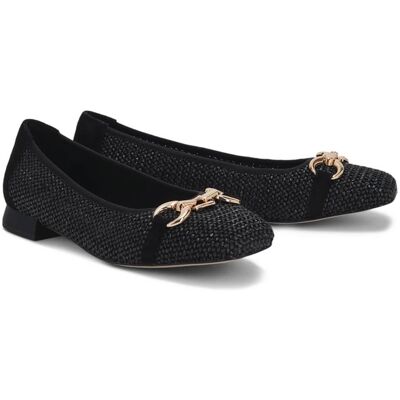 Avena Bast-Ballerina Elegant - Schwarz - female - Size: 39 Avena Bast-Ballerina Elegant - Schwarz - female - Size: 39