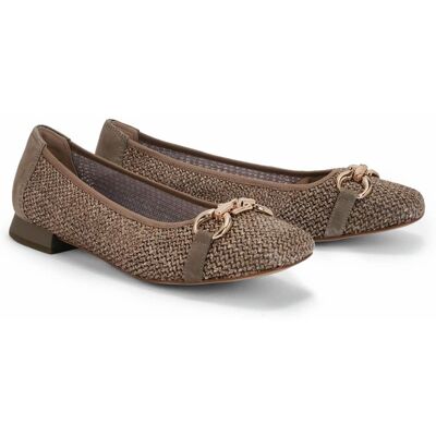 Avena Bast-Ballerina Elegant - Beige - female - Size: 39 Avena Bast-Ballerina Elegant - Beige - female - Size: 39