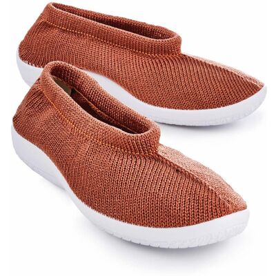 Avena Hallux-Softslipper Strick - Koralle - female - Size: 42 Avena Hallux-Softslipper Strick - Koralle - female - Size: 42