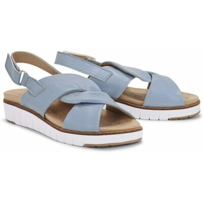 Avena Hallux-Hirschleder Sandale Soft - Hellblau - female - Size: 39 Avena Hallux-Hirschleder Sandale Soft - Hellblau - female - Size: 39