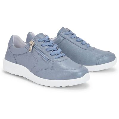 Avena Hallux-Hirschleder Schnürer - Hellblau - female - Size: 41 Avena Hallux-Hirschleder Schnürer - Hellblau - female - Size: 41