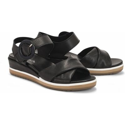 Avena Hallux-Sandale Softleder - Schwarz - female - Size: 37 Avena Hallux-Sandale Softleder - Schwarz - female - Size: 37