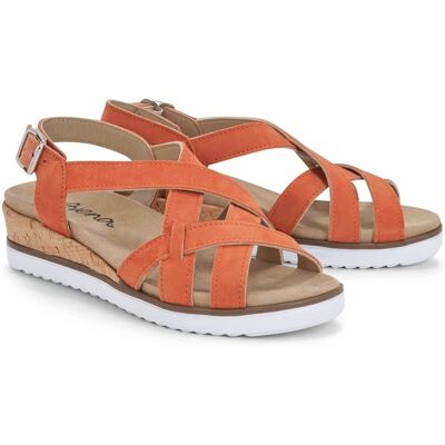 Avena Riemen-Sandale Sitzfest - Orange - female - Size: 38 Avena Riemen-Sandale Sitzfest - Orange - female - Size: 38
